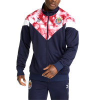 PUMA Chivas Iconic MCS Mesh Men’s Track Jacket 2022 (US, Alpha, Medium, Regular, Regular, Navy, Pink)