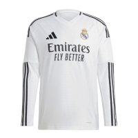 adidas Real Madrid Men’s Stadium Long Sleeve Home Jersey 2024/25 (US, Alpha, X-Large, Regular, Regular, White)