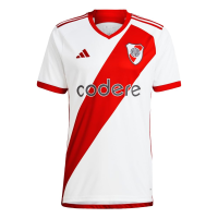 adidas Men's Soccer River Plate 23/24 Home Jersey - A Nod to The Club's Home and Style (Medium) White/Red