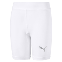 PUMA Kid's teamLIGA Baselayer Short Tights, White, XL