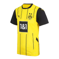 Puma Mens BVB Crew Neck Short Sleeve Home Jersey Replica Casual - Yellow - Size XL