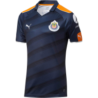 Puma Men's Navy Blue/Orange Chivas De Guadalajara Third Soccer 2017 Jersey, X-Large