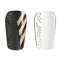 adidas Unisex-Adult Tiro Club Shin Guards, Black/Gold Metallic, Small