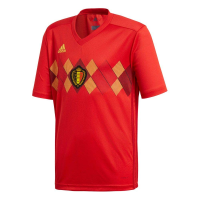 adidas Kid's Belgium Home Soccer Jersey (X-Large) Vivid Red/Power Red/Bold Gold