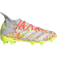 adidas Freak .3 FG J, 4.0, Clear Grey/FTWR White/Solar Yellow