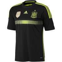 adidas Spain Away Soccer Jersey - 2014 World Cup (Black) (XXX-Large)
