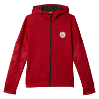 adidas Youth Fc Bayern Full Zip Hoodie (YS) Red