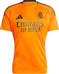 adidas Real Madrid Men’s Stadium Away Jersey 2024/25 (US, Alpha, X-Large, Regular, Regular, Crew Orange)