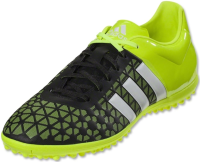 adidas ACE 15.3 TF Turf Soccer Shoes (Black, Solar Yellow) Sz. 6.5