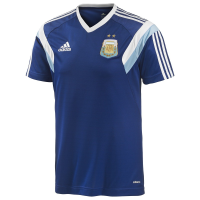 adidas Men's Argentina Messi Tee (White/ARG. Blue -Large)