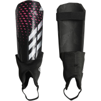 adidas Unisex-Adult Soft Ground Match Predator Shin Guards, Black/White/Team Shock Pink, Large