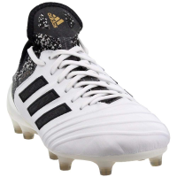 adidas Copa 18.1 FG Cleat - Men's Soccer 8.5 White/Core Black/Tactile Gold Metallic