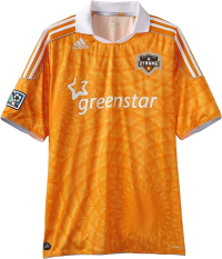 MLS Men's Houston Dynamo Wordmark Replica Jersey (Light Orange, X-Large)