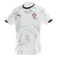 PUMA Portugal Men's Authentic Away Jersey 2025 (US, Alpha, XX-Large, Regular, Regular, Away - White)