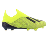 adidas Men's X 18+ FG Soccer Cleat, 10.0 D(M) US,Football Blue/Solar Yellow/Core Black