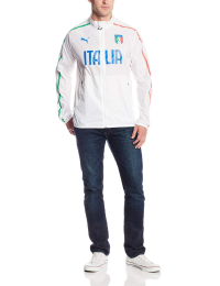 Puma Mens Italy Licensed Stadium Jacket Small, White