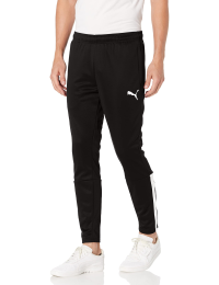 PUMA mens Teamliga Training Sweatpants, Black/White, Small US