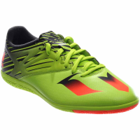 adidas Performance Men's Messi 15.3 Indoor Soccer Shoe,Semi Solar Slime/Solar Red/Black,11 M US
