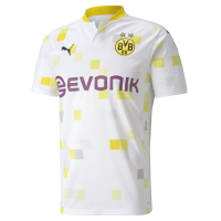 PUMA 2020-21 Borussia Dortmund Third Jersey - White-Yellow X-Large