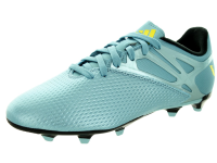 adidas Performance Messi 15.3 FG AG J Soccer Shoe (Little Kid/Big Kid), Matte Ice Metallic/Bright Yellow/Black, 2 M US Little Kid