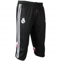Real Madrid Youth 3/4 Soccer Training Pants (YXL) Black, Pink