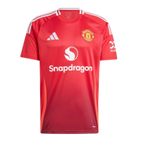 adidas Manchester United Men’s Stadium Home Jersey 2024/25 (US, Alpha, X-Large, Regular, Regular, Red)
