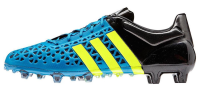 adidas Mens Ace 15.1 FG/AG Firm Ground/Artificial Grass Soccer Cleats 7 1/2 US, Solar Blue/Yellow/Black