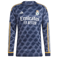 adidas Real Madrid 23/24 Long Sleeve Away Jersey - Breathable Mesh Panels, Moisture-Absorbing AEROREADY, Soccer Style (US, Alpha, X-Large, Regular, Regular)