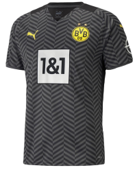 PUMA Men's Borussia Dortmund Away Soccer Jersey (X-Large) Asphalt Puma Black