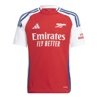 adidas Arsenal Youth Home Jersey 2024/25 (US, Alpha, Large, Regular, Better Scarlet/White)