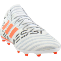 adidas Men's Nemeziz Messi 17.3 FG Soccer Shoe, White/Solar Orange/Clear Grey, 6.5 Medium US