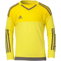 adidas Kids KidsLittle Top Goalkeeping Jersey (Little Big Kids), Bright Yellow/Branch, LG (14