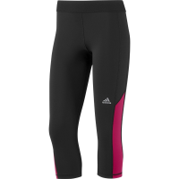 adidas Women's TechFit Capri Tight Black/Pink XL