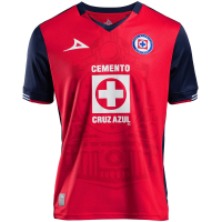 Pirma Cruz Azul 2024-2025 Third Jersey - Official Men's Jersey (US, Alpha, XX-Large, Regular, Regular, Red/Blue)