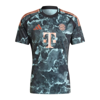 adidas FC Bayern Munich Men’s Stadium Away Jersey 2024/25 (US, Alpha, Small, Regular, Regular, Black)