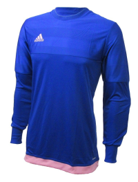 adidas Performance Men's Soccer Entry 15 Goalkeeper Jersey, Pink/Dark Blue, Large