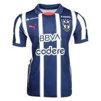 Puma Men's Soccer Monterrey 24/25 Home Jersey - Official Replica Jersey with dryCELL Technology (US, Alpha, Medium, Regular, Regular, Navy)