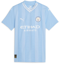 PUMA Women's Manchester City Home Jersey 23/24 (as1, Alpha, x_l, Regular, Regular) Light Blue