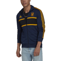 adidas Tigres UANL 2021-22 3-Stripes Track Top (Night Indigo/Collegiate Gold, Medium)