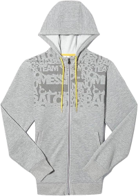 adidas Messi Full Zip Hooded Sweat Jacket Grey (2XL)