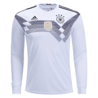 adidas Men's Soccer Germany Home Long Sleeve Jersey (XX-Large) White, Black