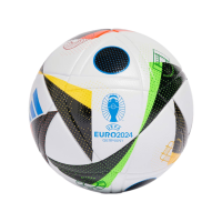 adidas Unisex-Adult EURO24 League Soccer Ball, White/Black/Glory Blue, 5