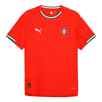 PUMA Men's Soccer 2025 Portugal Authentic Home & Away Jersey - Lightweight, Comfortable, and Made with Recycled Material (US, Alpha, Large, Regular, Regular, Home - Red)
