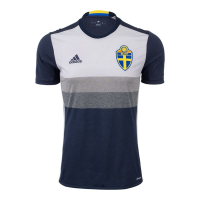 adidas SVFF Sweden Away Soccer Jersey UEFA Euro 2016 (M) Gray