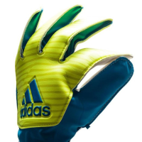 adidas Performance X Win Training Goalie Gloves, Solar Yellow/Solar Blue, Size 8