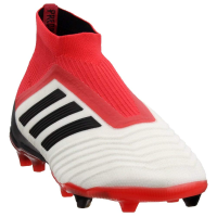 adidas Predator 18+ FG Soccer Cleats (Kid's), 4.0 D(M) US, Footwear White/Core Black/Real Coral