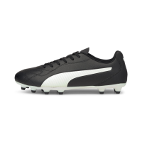 PUMA Men's MONARCH II FIRM GROUND/ARTIFICIAL GROUND Soccer Cleat, Puma Black-Puma White, 7.5