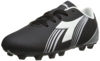 Diadora Soccer Avanti MD JR Soccer Shoe (Toddler/Little Kid/Big Kid),Black/White/Silver,3 M US Little Kid