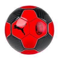 Puma AC Milan ESS Ball - Official Soccer Ball with Club Crest, Machine Stitched Design, PVC Free Material, Size 5