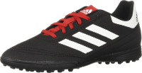 adidas Unisex-Kid's Goletto VI Turf Football Shoe, Black/White/Scarlet, 13.5K M US Little Kid